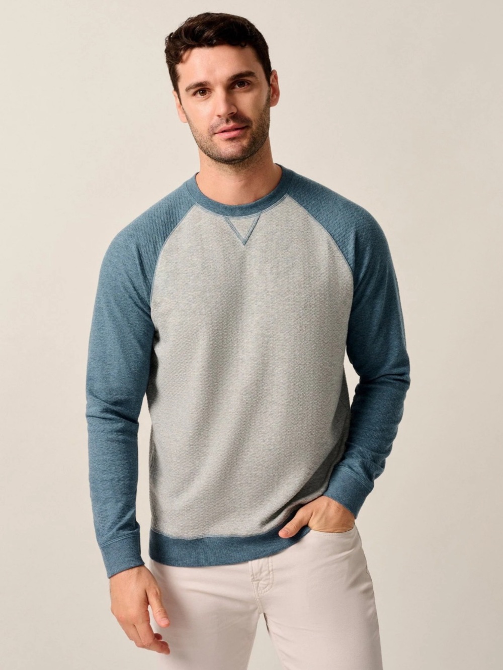 NWT johnnie-O Weyburn Lakewave Baseball Sweatshirt L